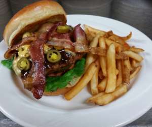 Sutton's Bourbon Barrel Burger