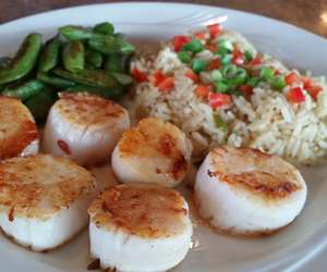 Pan seared scallops