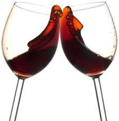 wine glasses toasting